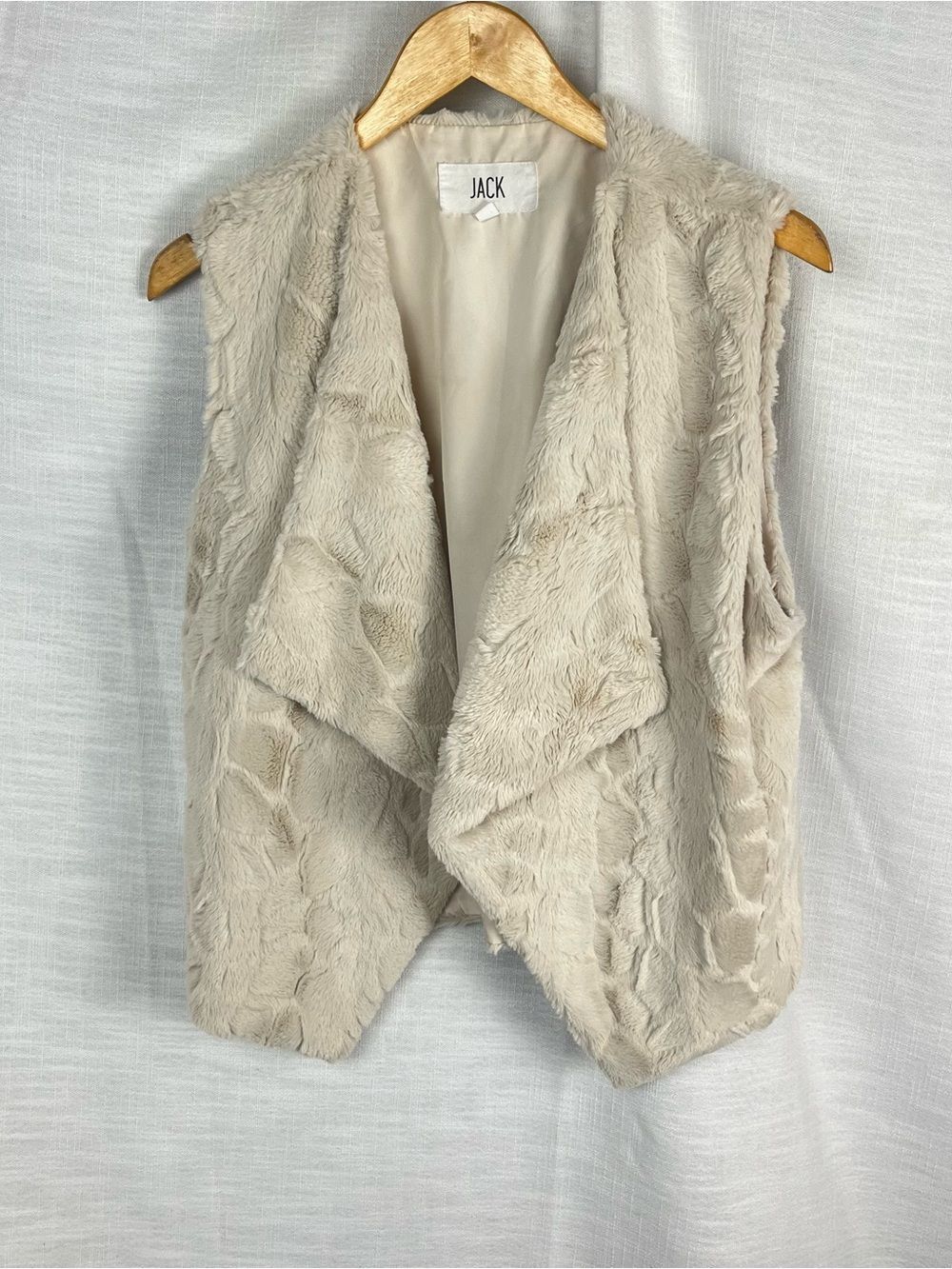 JACK by BB Dakota Faux Fur Vest Boho Festival Western